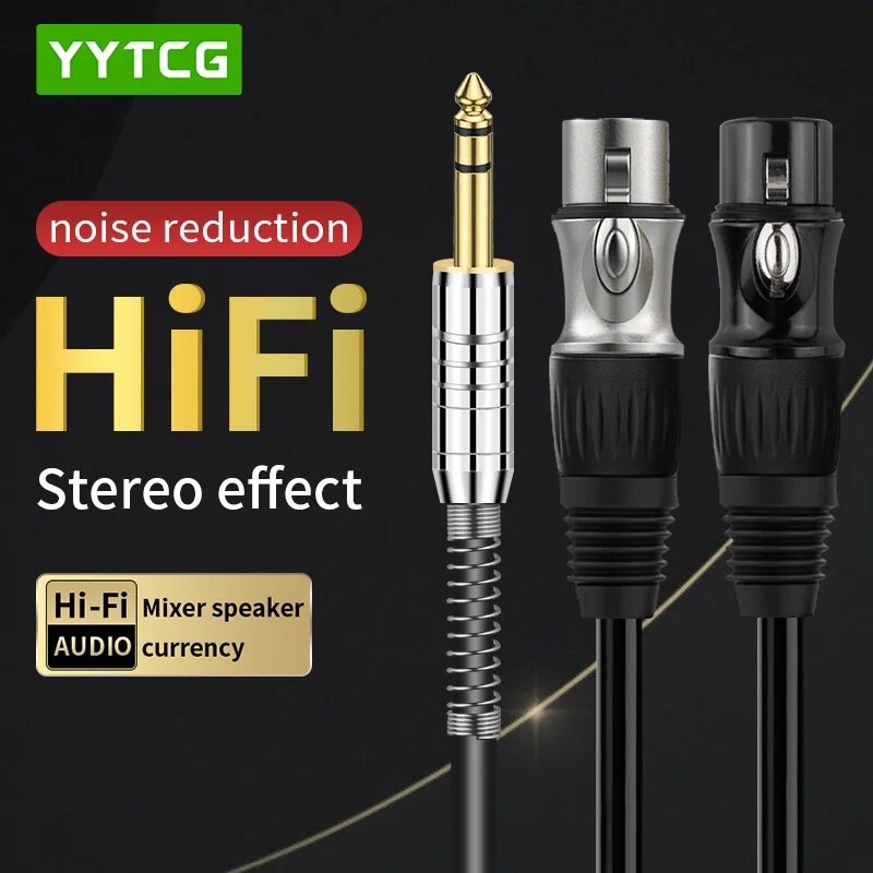 YYTCG Hifi 6.5 to 2xlr Aduio C - Audio Splitter Y 评论和价格