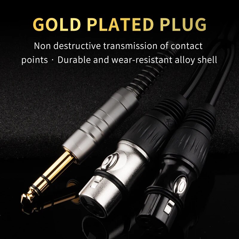 YYTCG Hifi 6.5 to 2xlr Aduio C - Audio Splitter Y 评论和价格