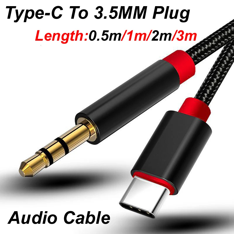 0.5m/1m/2m/3m Type-C USB-C To  - Cable Extension 3.5 评论和价格