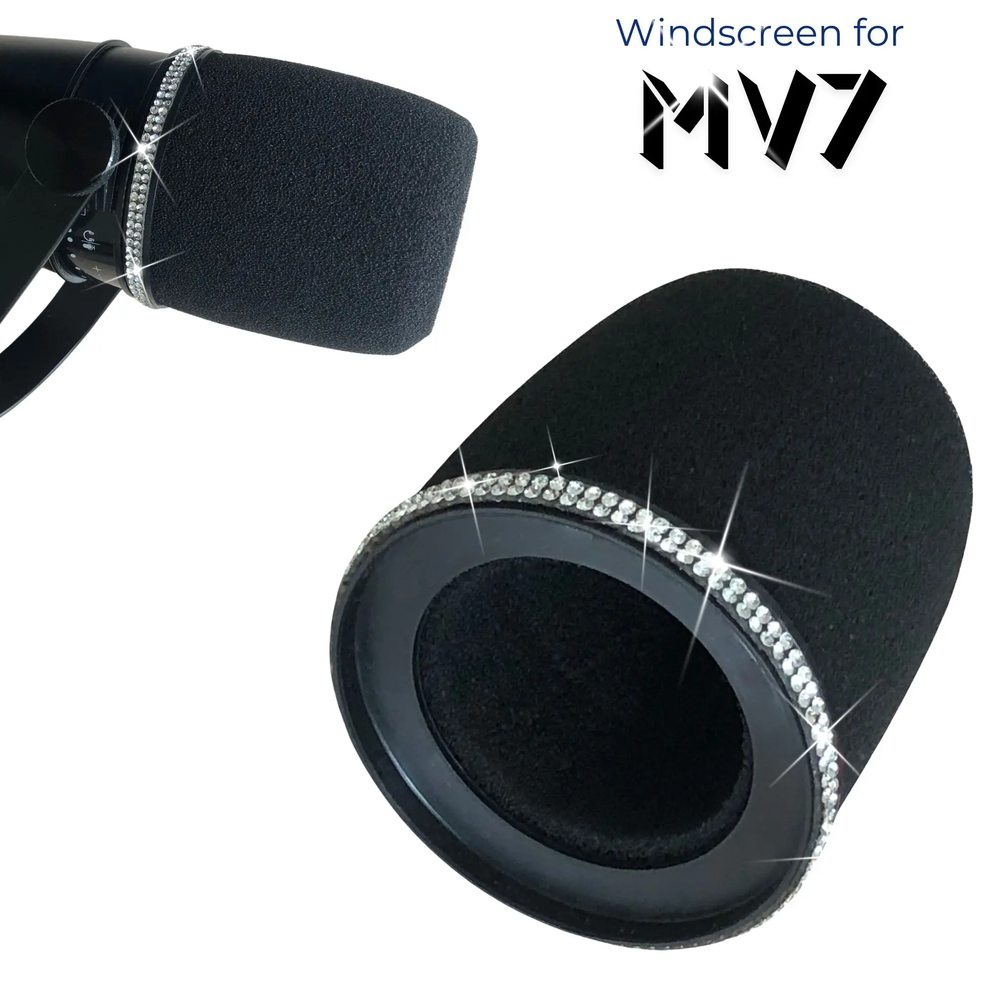 Sparkly MV7 Foam Pop Filter fo - Shure Mic Mv7 评论和价格